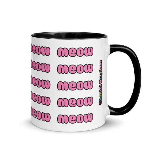meow mugh black Product mockup