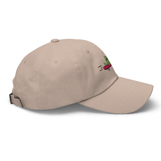 Product mockup skateboard_cat_hat_2_khaki